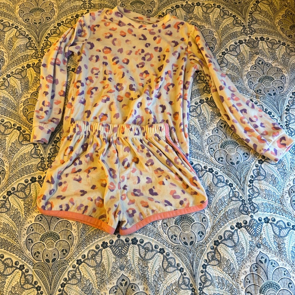 Leopard Print Kids Pajamas